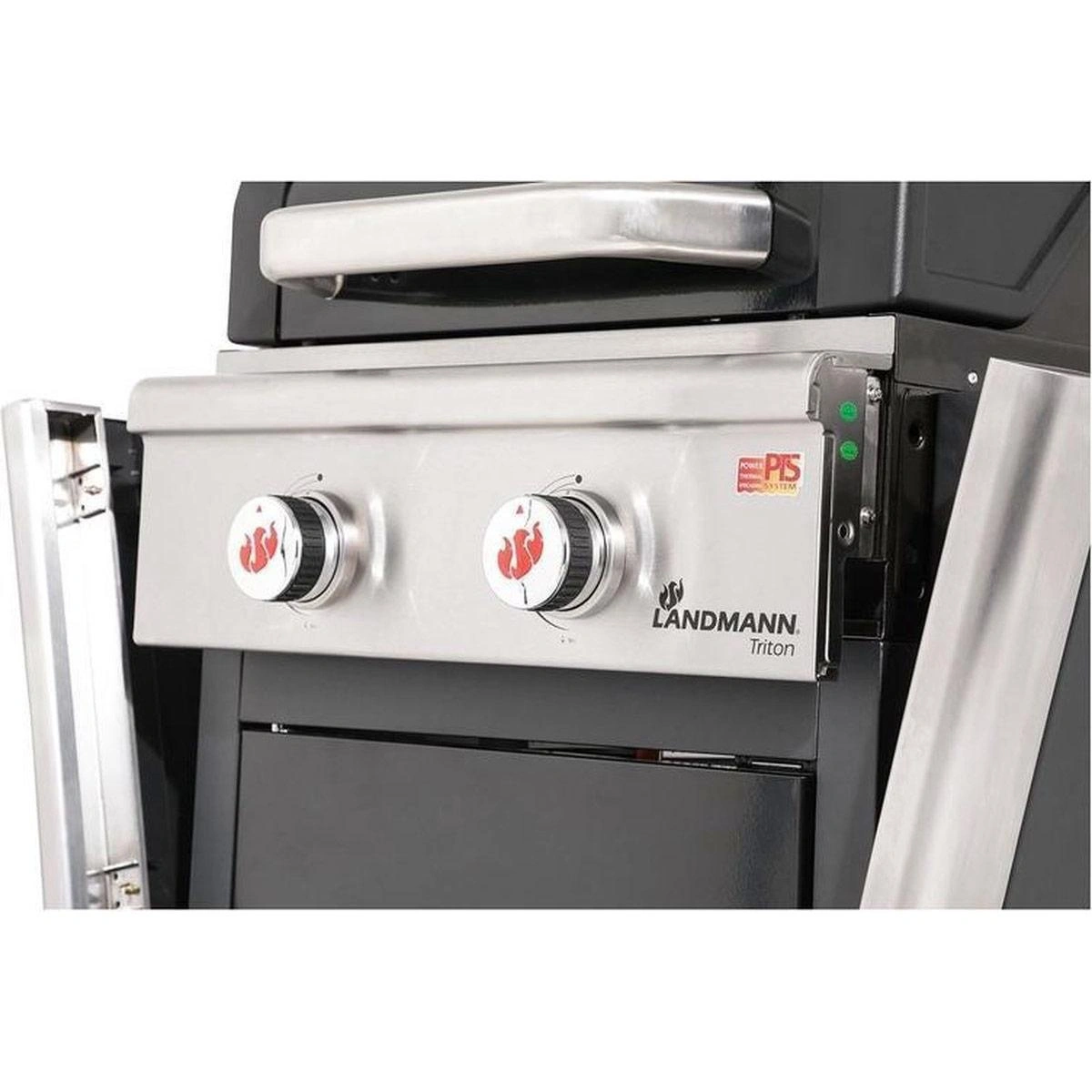 Triton 2.0 black gas BBQ - Gasgrill - Barbecue - klappbare Arbeitsfläche - geeignet für 8 Personen