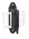 Bandtorgriff Isolator Profi mit Niroplatte, schwarz, 4 Stück