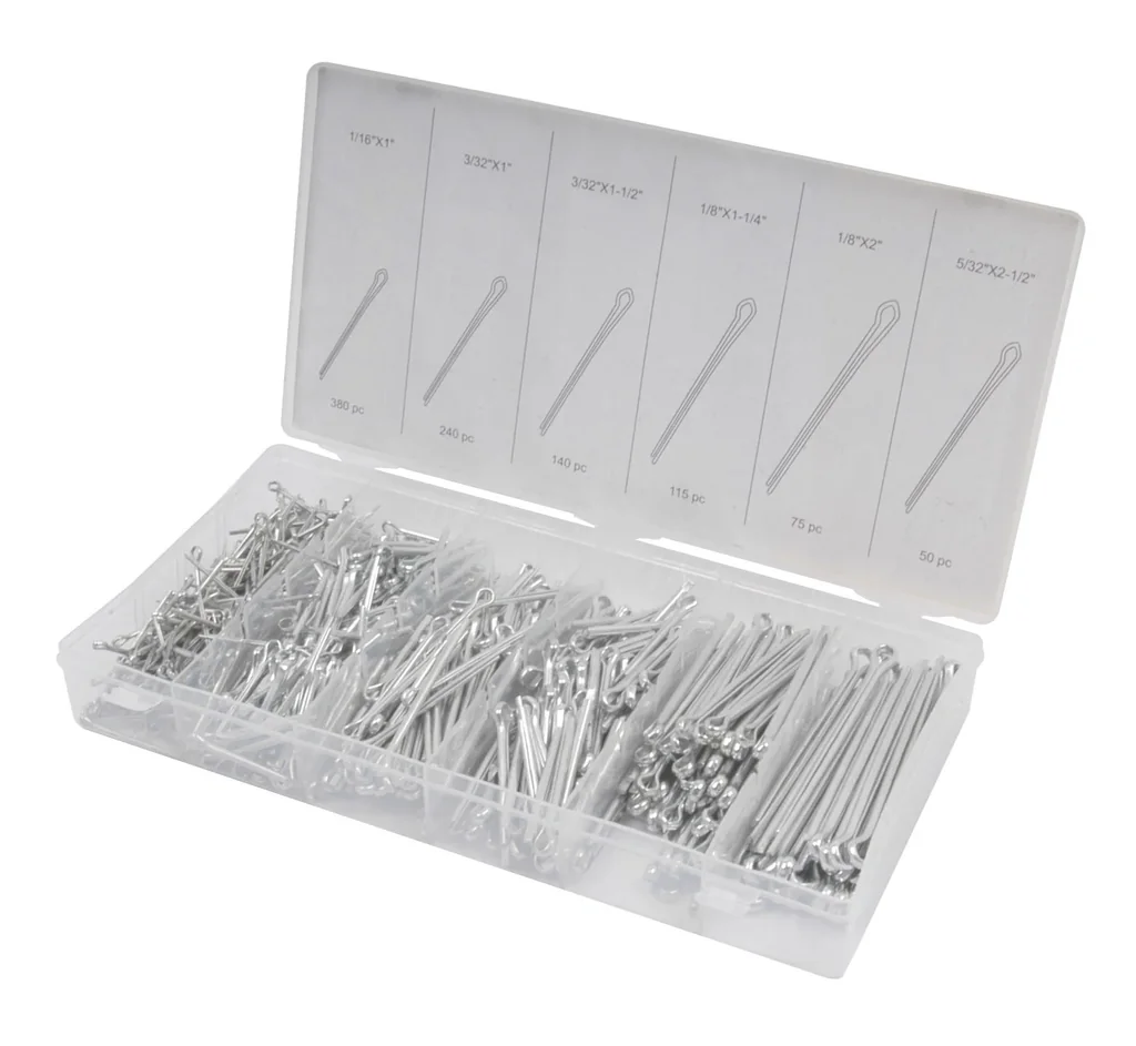 Stecksplinte, 1000 Teile in Sortimentskasten