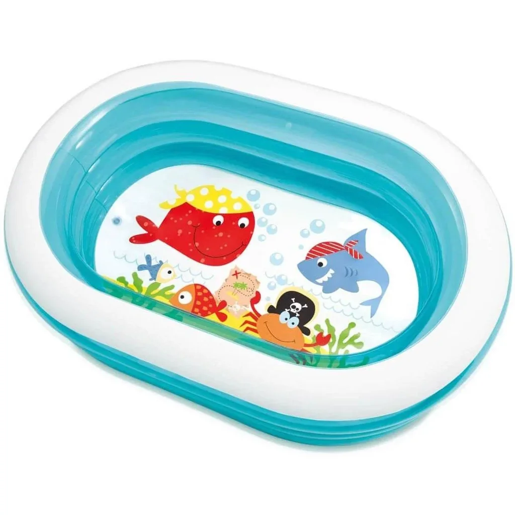 Aufblasbares Becken in ovaler Form
