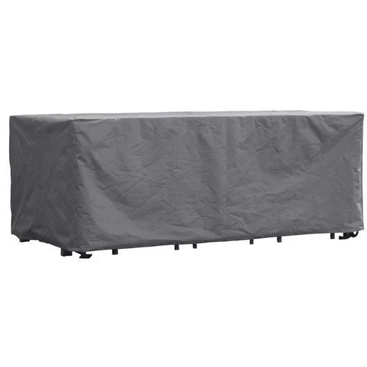 Rechteckige Gartenmöbelabdeckung 245 x 150 x 95 cm, wasserabweisend und UV-beständig, starker Schutzbezug gegen Regen und Schmutz, atmungsaktives gewebtes Material, ideal für große Gartenmöbelsets