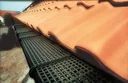 Dachrinnen Schutzgitter, Kunststoff bis RG150, Länge 3m, 12 Clips