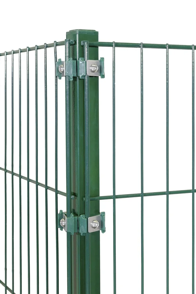 Eckpfosten für Doppelstab- und Einstabmatten 1500 x 40 x 40 mm - grün