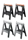 Kunststoff Allzweckbock 2er Set, Tragkraft je Bock 300 kg, grau