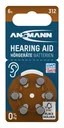 Hörgerätebatterien Typ 312 / PR41