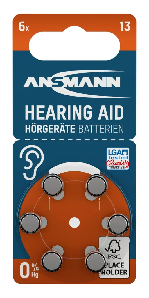 Hörgerätebatterien Typ 13 / PR48