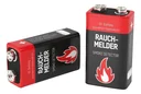 Alkaline 9 Volt Block Rauchmelderbatterie, 2 Stück