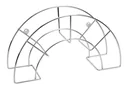 Schlauchhalter, 365 x 125 x 185 mm für 25 m 1/2" Schlauch