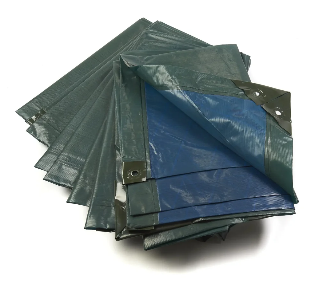 Abdeckplane, grün/blau, extrem stark 150 g/ m²,3 x 4 m