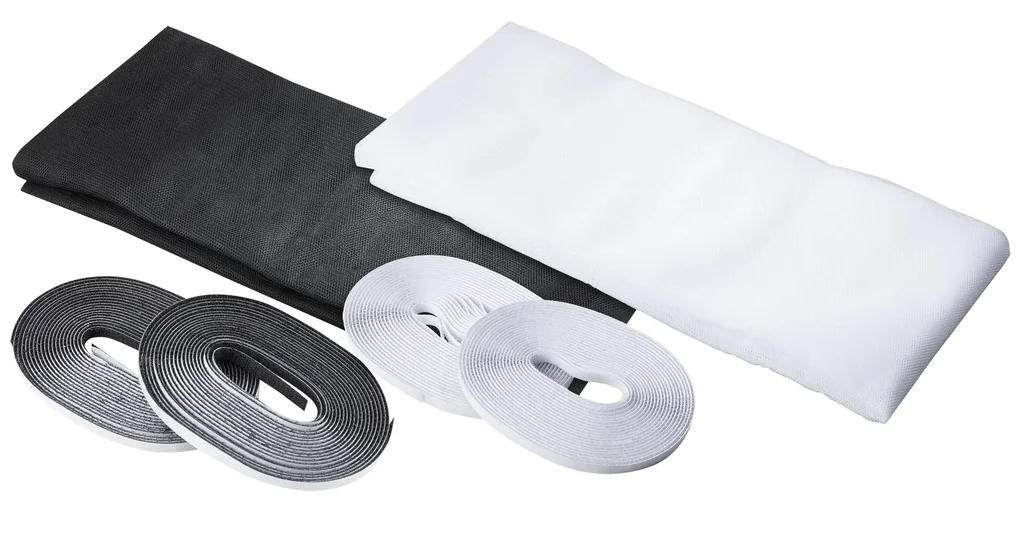 Fliegengitter 130 x 150 cm, weiß, 2 Stück