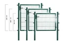 Gartentor für Einstabmatte grün, einflügelig - 100 cm breit - 100 cm hoch