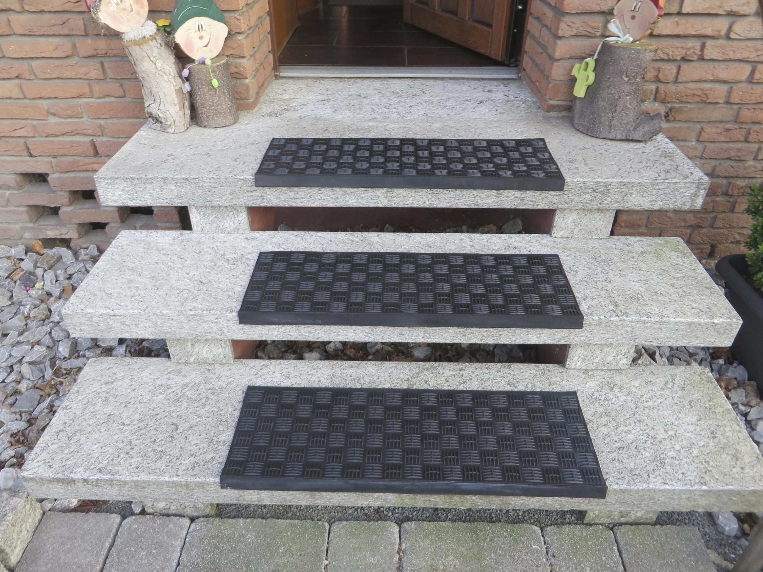 Gummi Winkel - Stufenmatte, schwarz