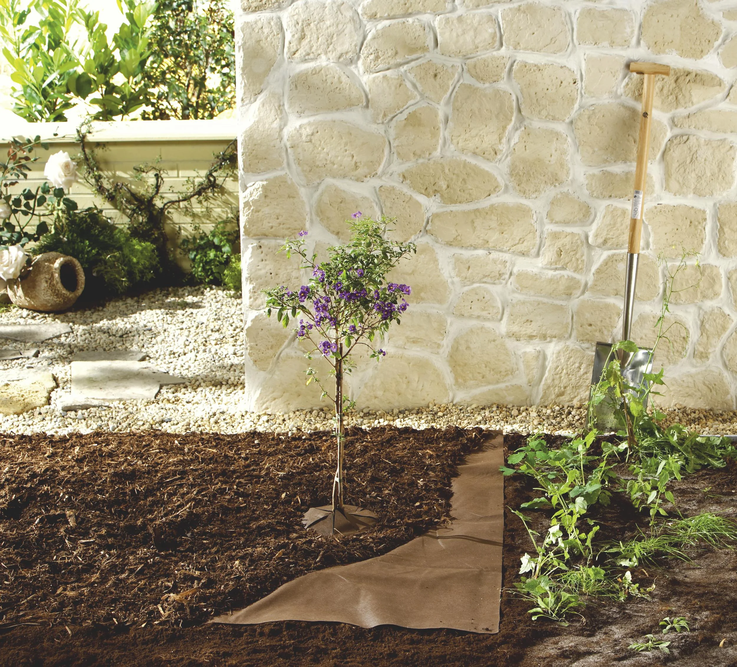 Mulch Vlies, 10 x 1.5 m,70 g/m², braun