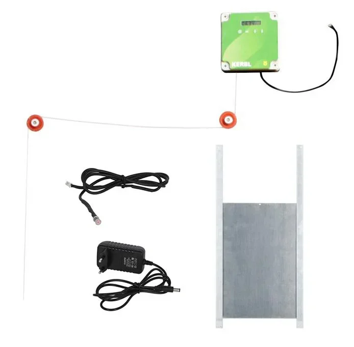 Automatische Hühnertür, Komplett-Set inklusive Schiebetür 30 x 40cm