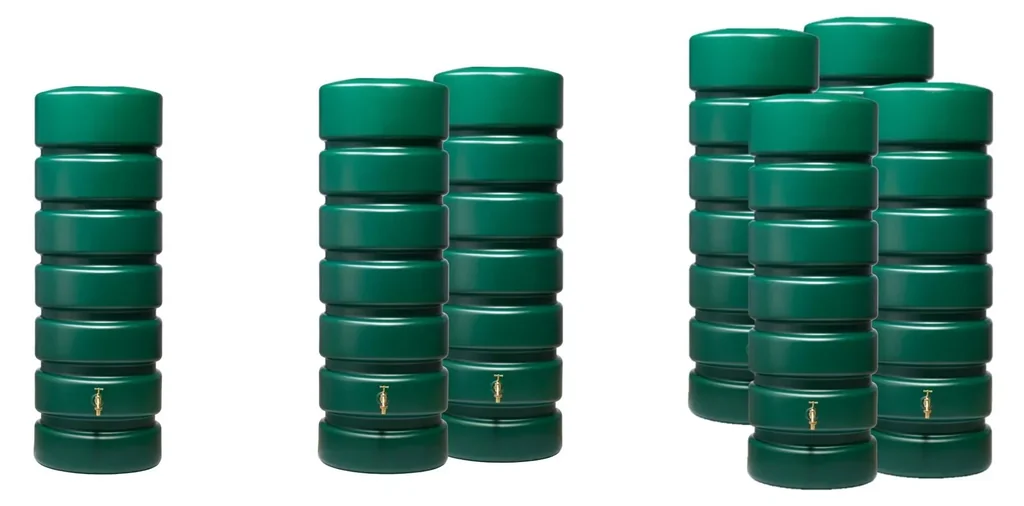 Regentonne / Gartentank "Classico" - 1300 L ( 2 x 650 L )