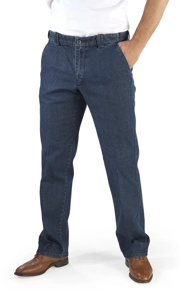 Jeans mit Komfortbund, Farbe bluestone, Gr. 48