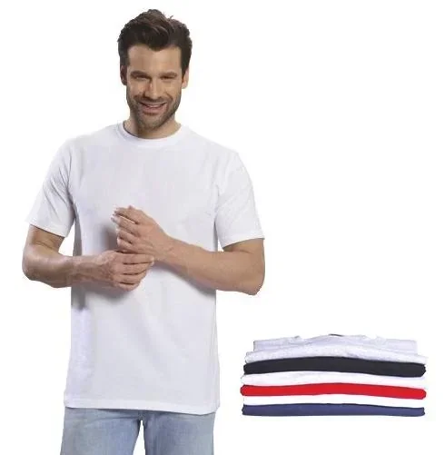 T-Shirt mit Rundhalsausschnitt, Farbe rot Gr.M