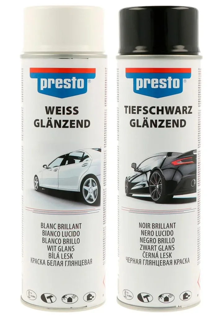 Rallye-Spraydose, glänzend, 500 ml, Farbe Schwarz