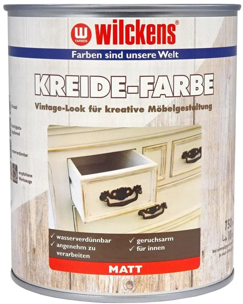 Kreidefarbe weiß, 750 ml