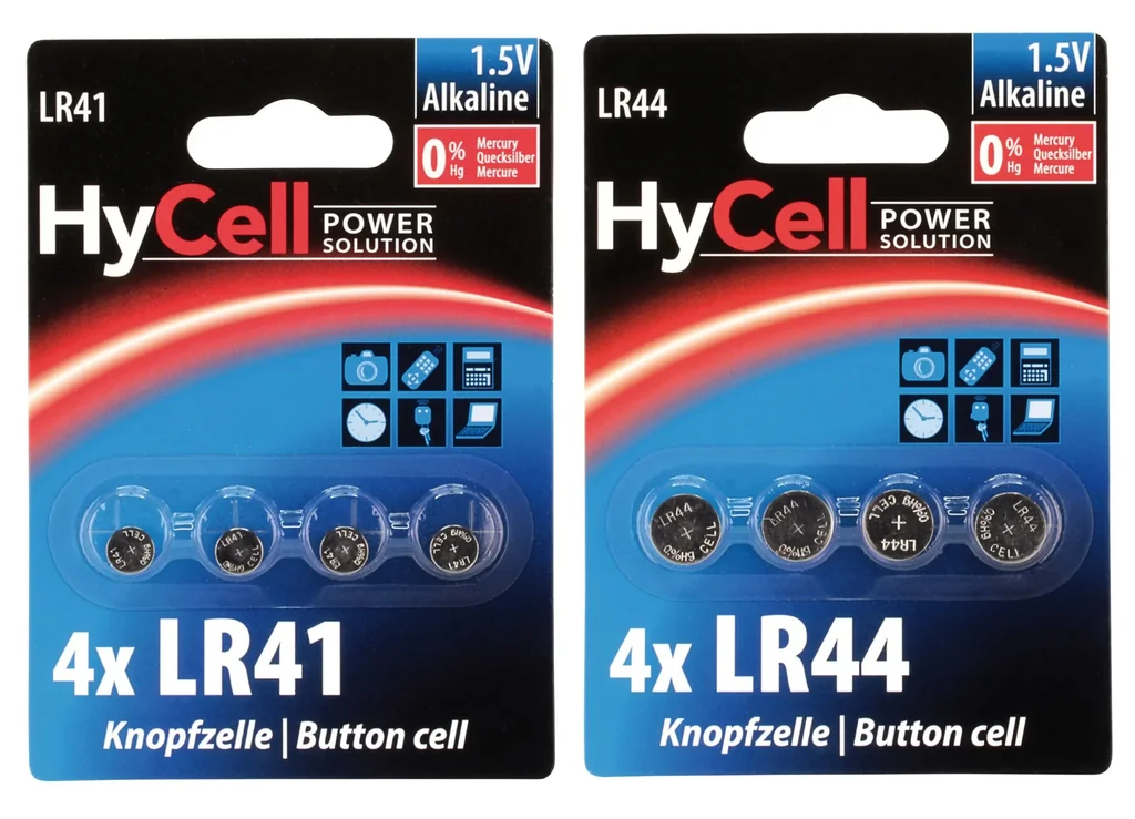 Alkaline Knopfzellen LR41 / V3GA / 192 - 4 Stück