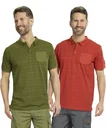 Poloshirt gemustert, Farbe oliv, Gr.M
