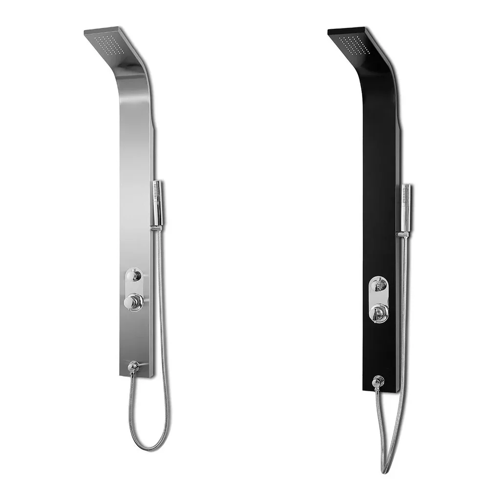 Duschpaneel Care Chrom 150x15 cm, Duschset mit 2 verschiedene Duschfunktionen