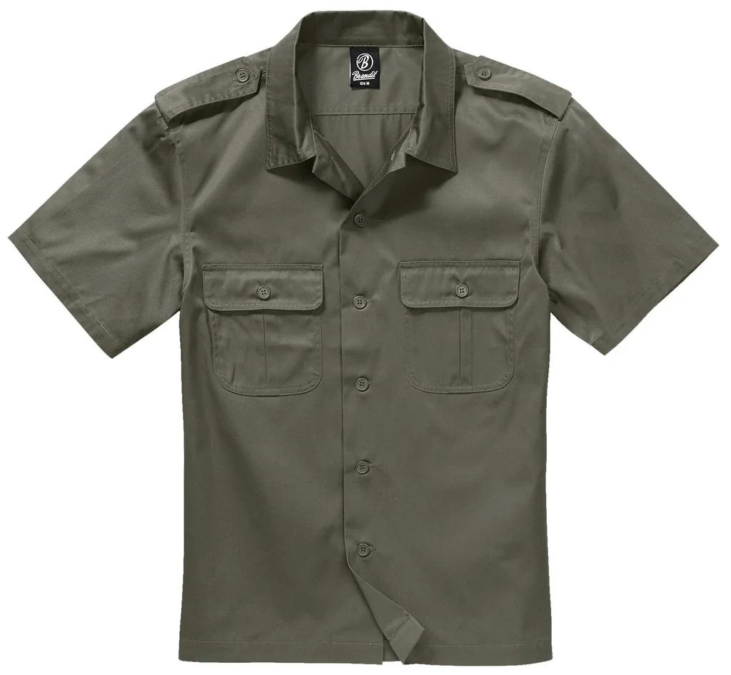 US Hemd, Halbarm, Farbe oliv, Gr.7XL