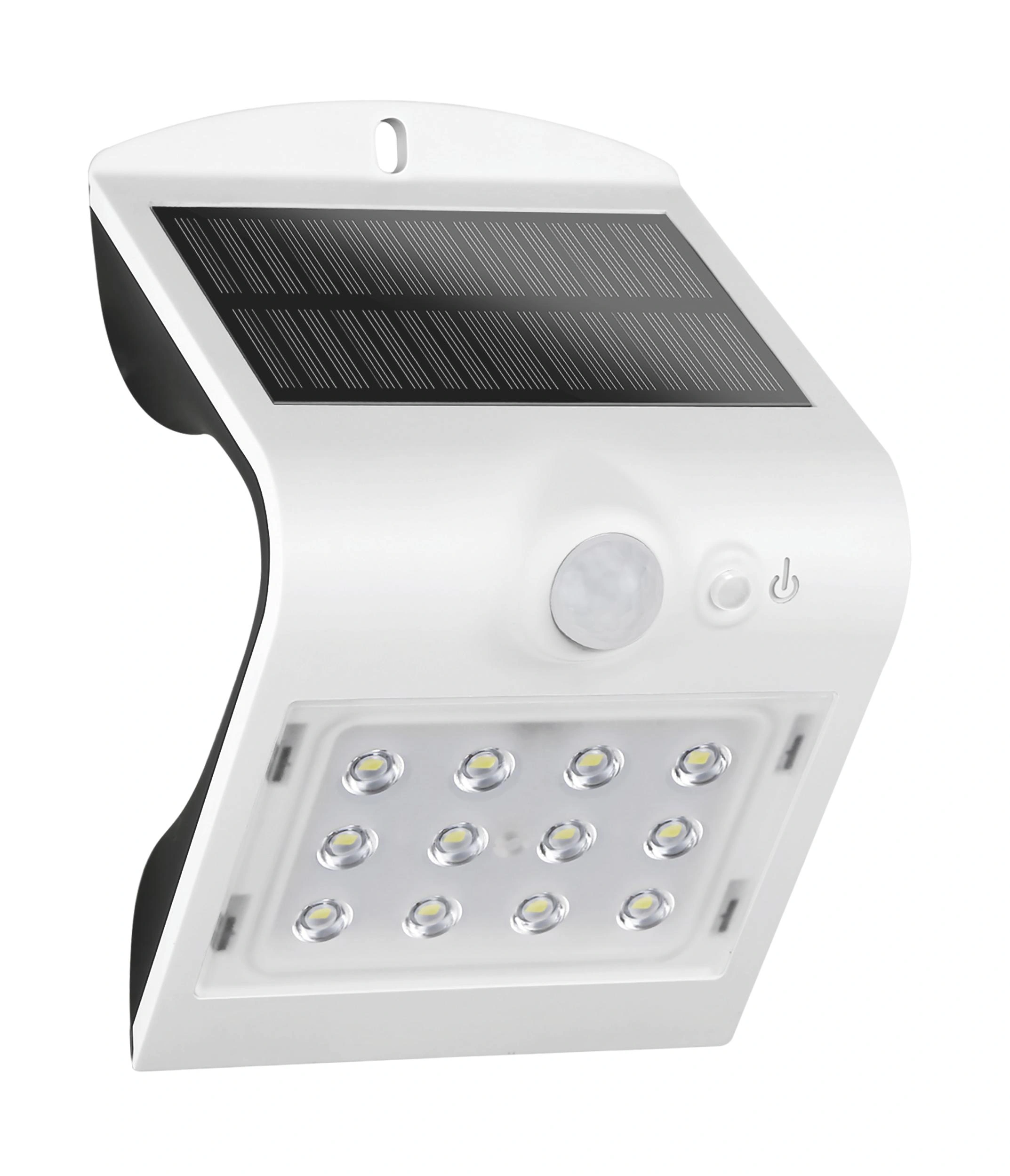 Solar LED Leuchte mit Bewegungsmelder, weiß