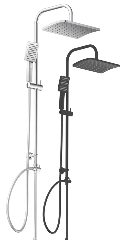 Überkopf-Brauseset "Mallorca", Schwarz matt