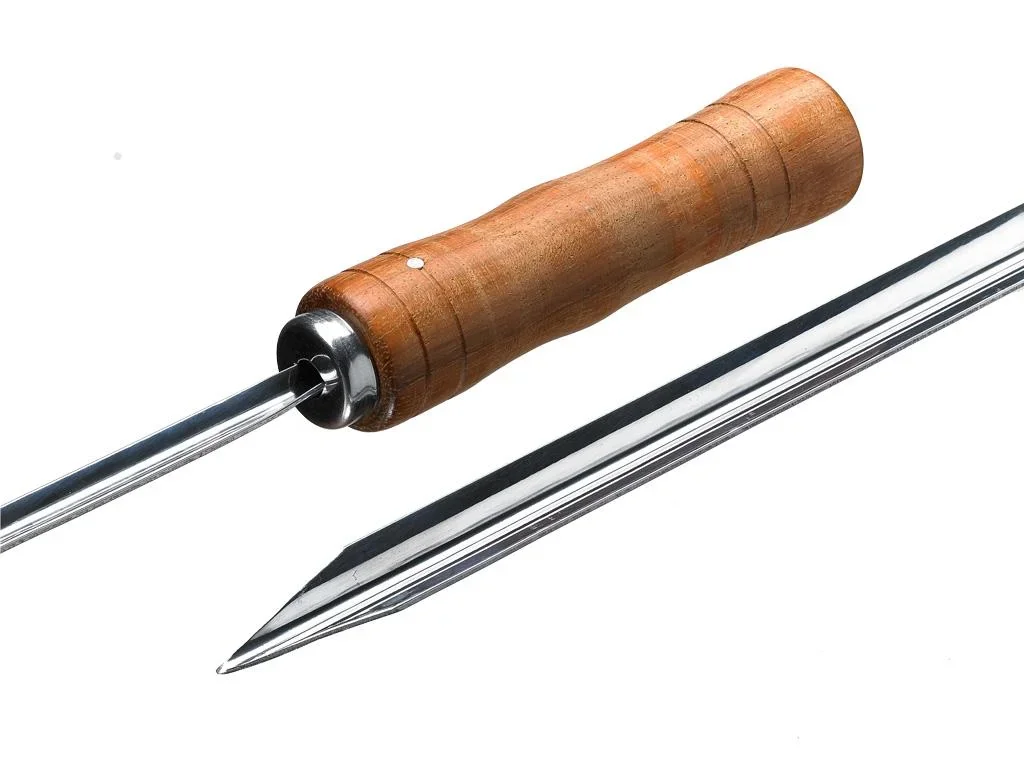 Grillspieß für Churrasco-Set aus Edelstahl 17 mm - Länge 75 cm