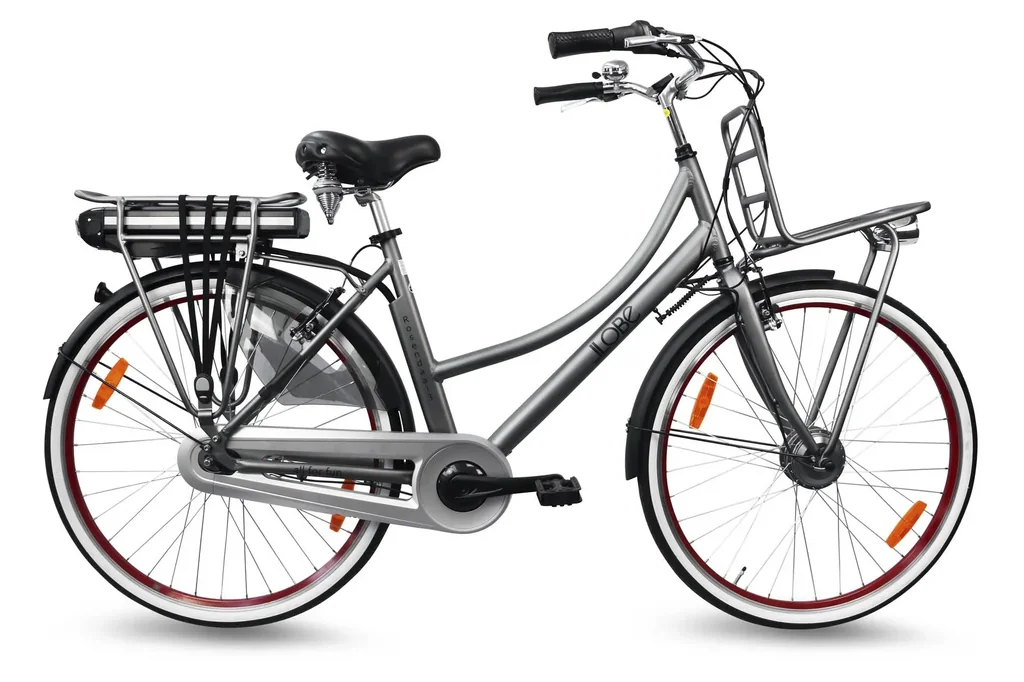 Damen City E-Bike, 28 Zoll, Rahmenhöhe 50 cm, 7-Gang Nabenschaltung, grau, Rosendaal 3 Lady, 13Ah