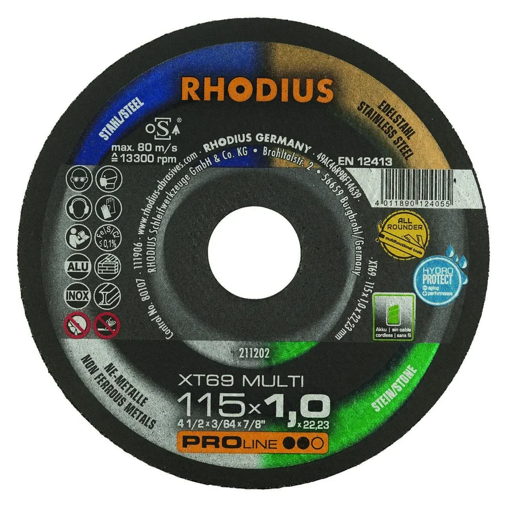 Trennscheibe XT69 Multi für alle Materialien, 115 x 1 x 22,23 mm, 10 Stück