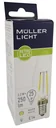 Retro LED Lampe mit 8 Watt (75W), E27, warmweiß