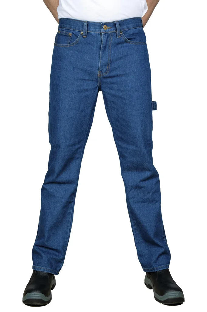 Arbeitsjeans aus strapazierfähigem Denim, Farbe blau, Gr. 53