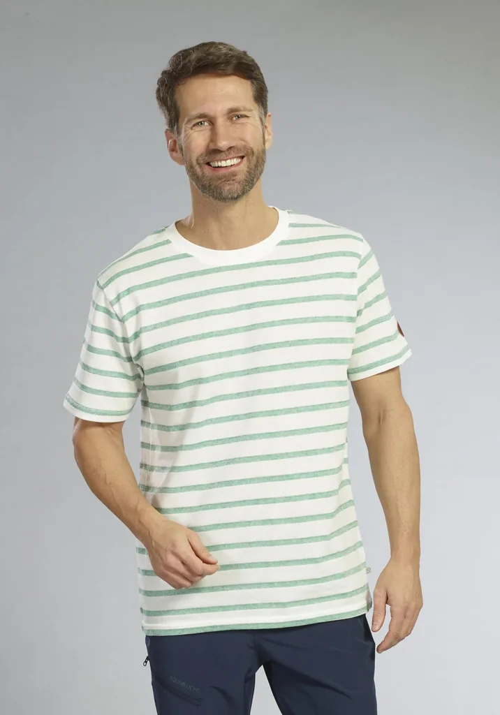 T-Shirt, Farbe grün-gestreift, Gr.XL