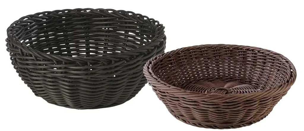 Korb, rund Profiline", braun, Ø 29 cm, H: 7 cm