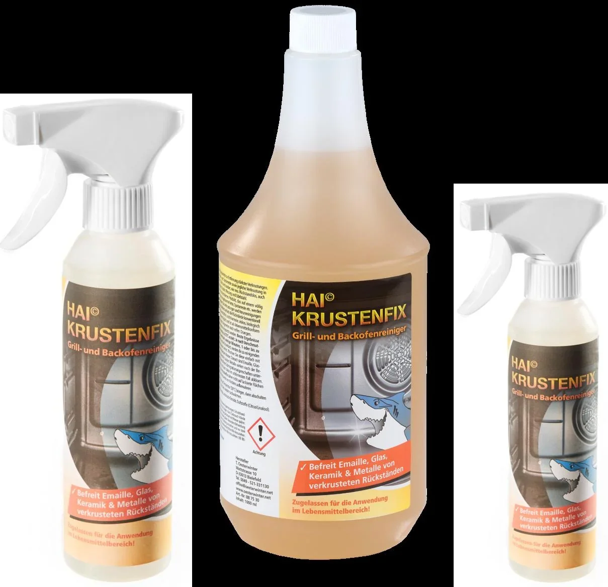 Grill- und Backofenreiniger Krustenfix, Nachfüllflasche, 1 Liter