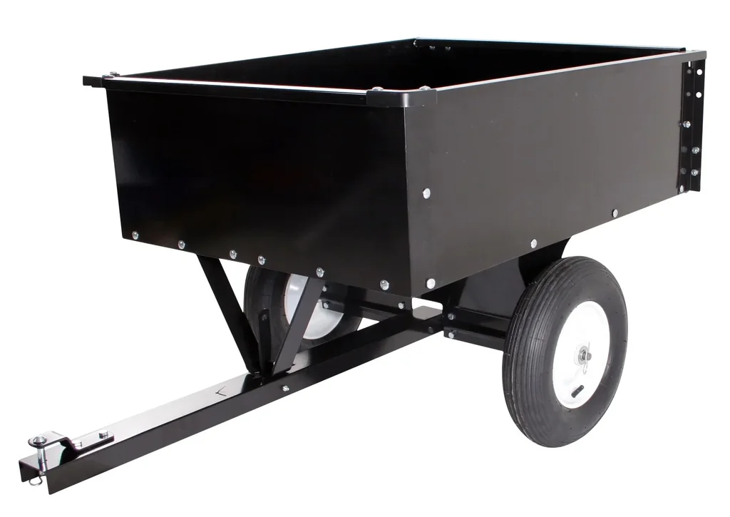 Rasentraktor Anhänger 150 kg - Mit Kippfunktion 97 x 76 x 30 cm