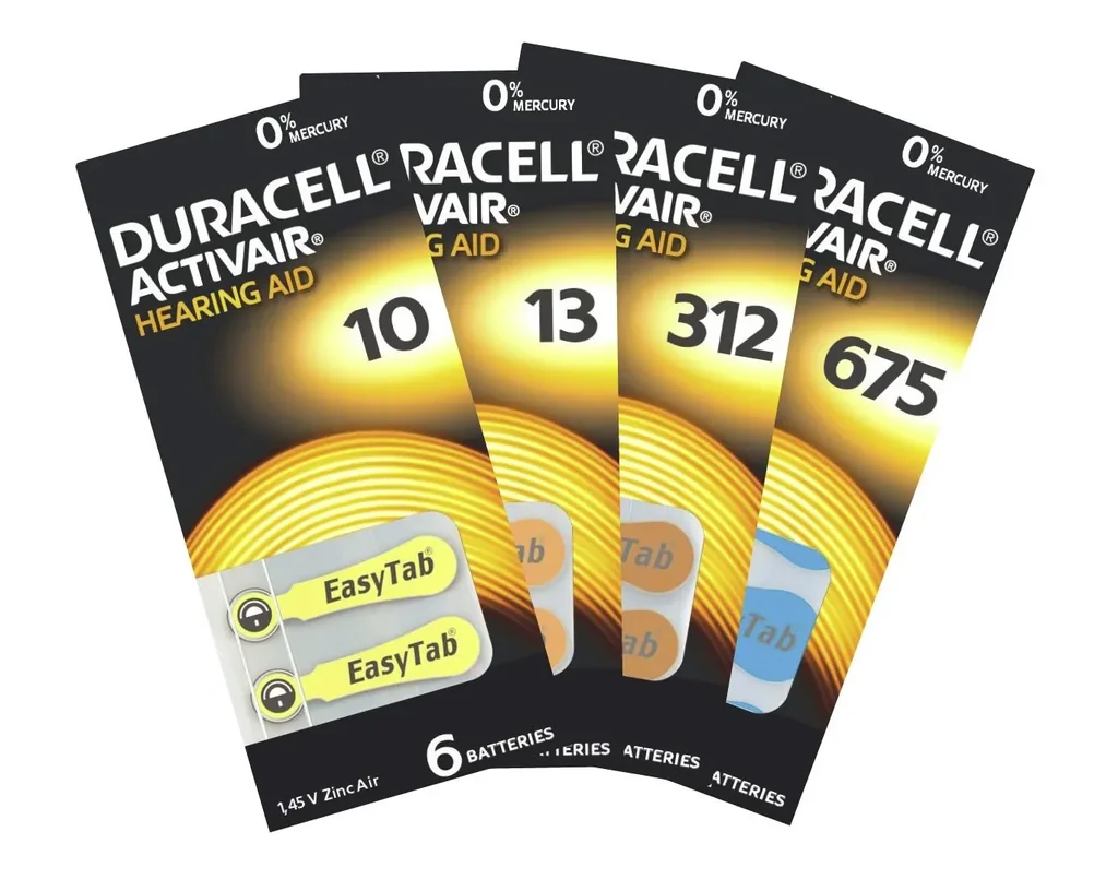 ActivAir Zink-Luft Hörgerätebatterien Typ 13 ORANGE - 6 Stück