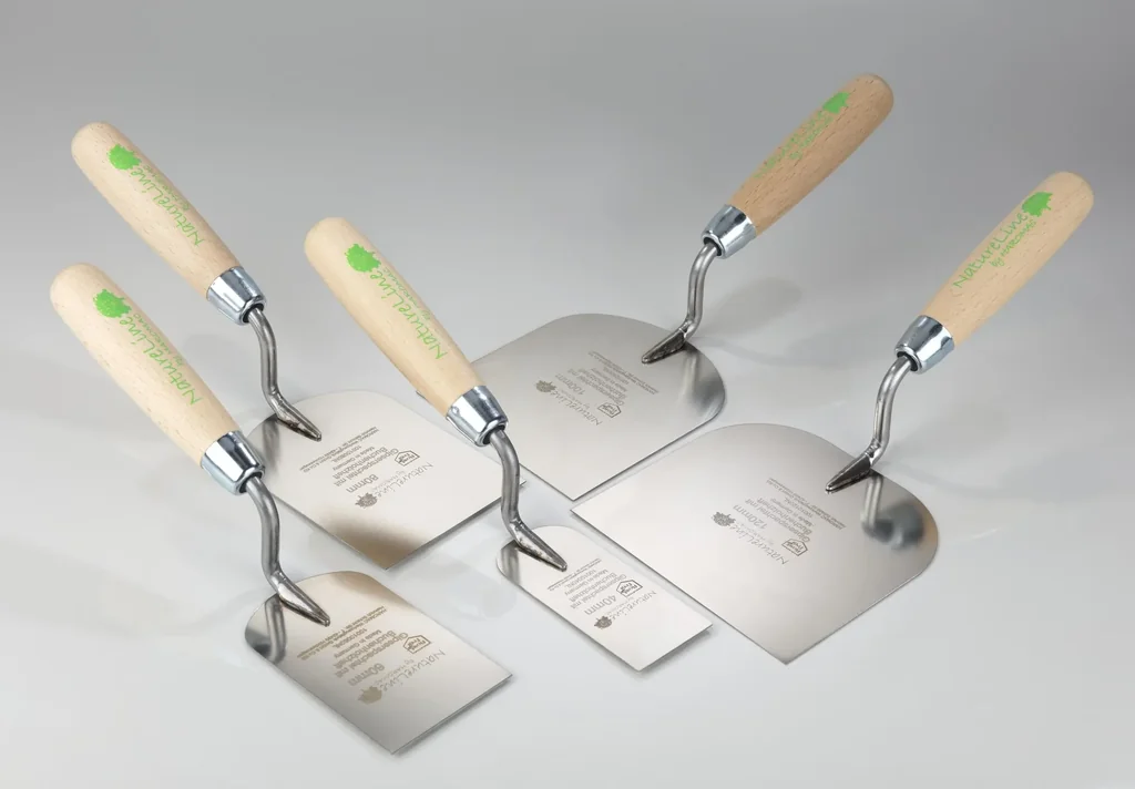 Stukkateurspachtel 80mm, Rostfrei, Heft Naturholz