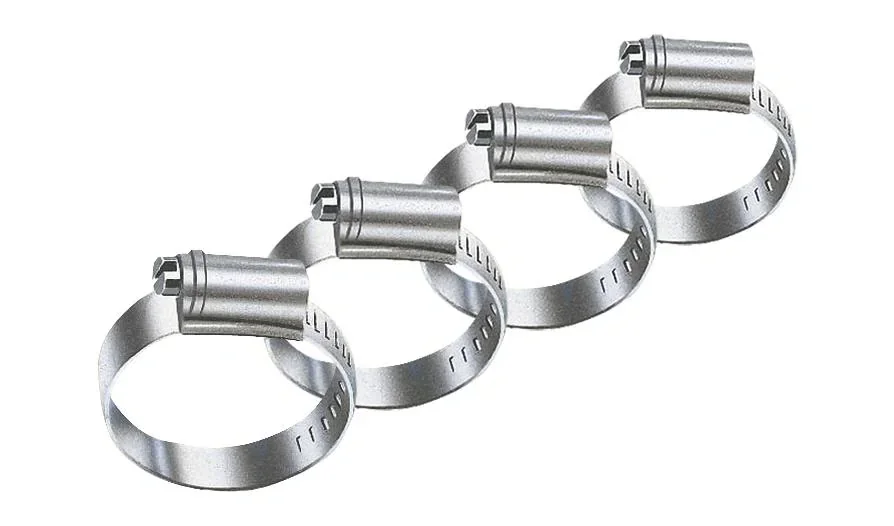 Schlauchschellen-Set 4-teilig, verzinkt 16-25 mm