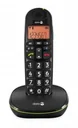 Analoges DECT-Telefon PhoneEasy 100w schwarz mit Telefonbuch bis zu 20 Einträgen