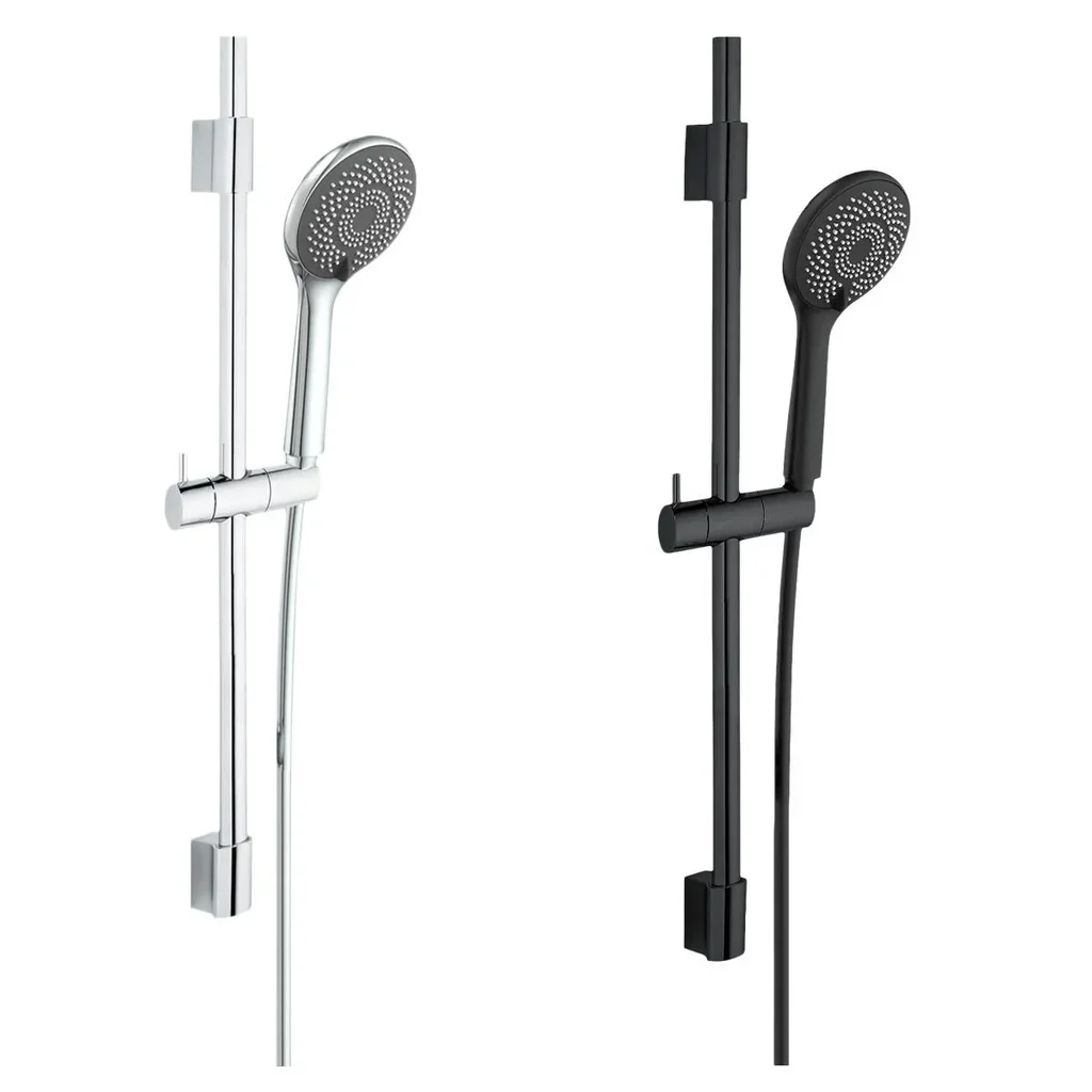 Wasserspar-Brauseset Watersaving Chrom, Länge Stange: 70 cm