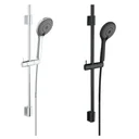 Wasserspar-Brauseset Watersaving Chrom, Länge Stange: 70 cm