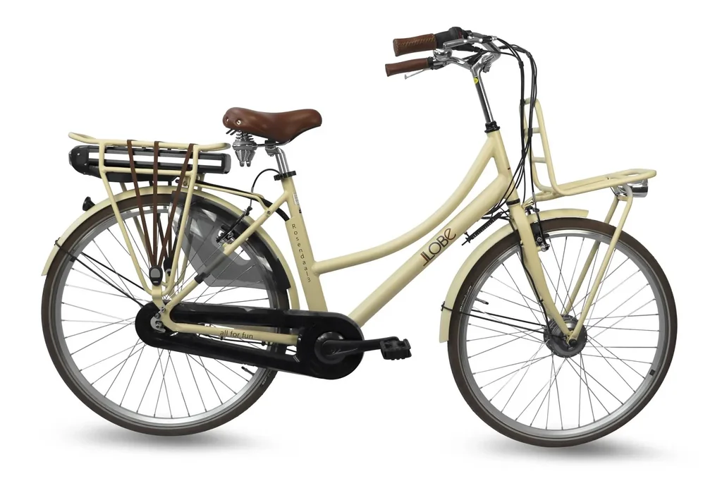 Damen City E-Bike, 28 Zoll, Rahmenhöhe 50 cm, 7-Gang Nabenschaltung, beige Rosendaal 3 Lady, 13Ah
