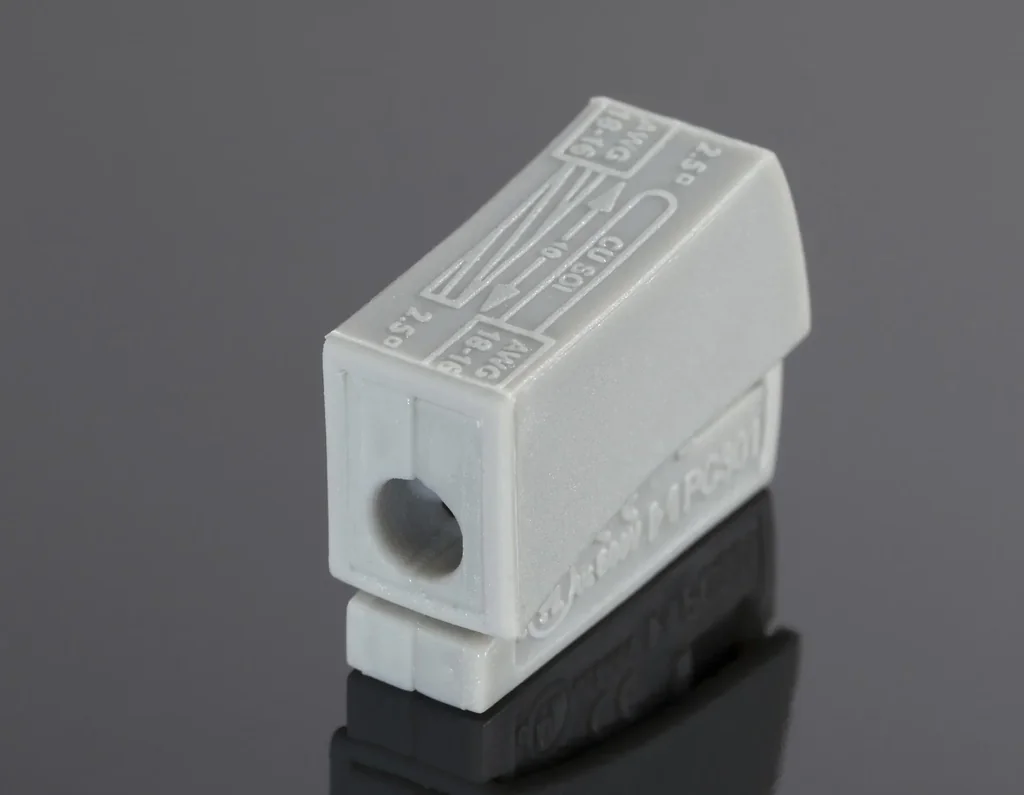 Leuchtenklemmen, 100 Stk., 2,5 mm², doppelt, weiß