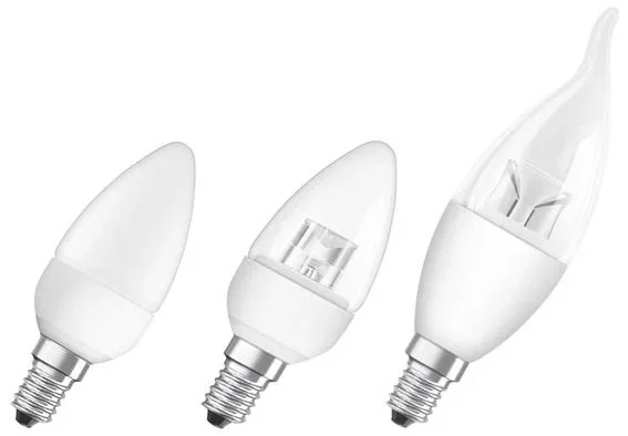 Kerzenlampe LED Star CLAS B40 mit 5,5 Watt, matt, E14, warmweiß