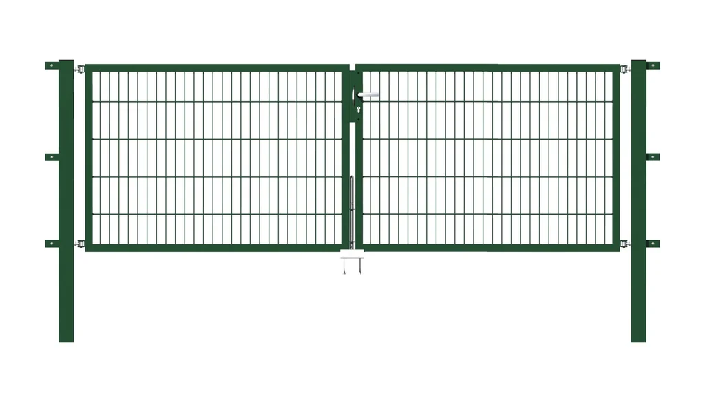 Doppeltor-Set Flexo inkl. Pfosten 3 x 1 m grün