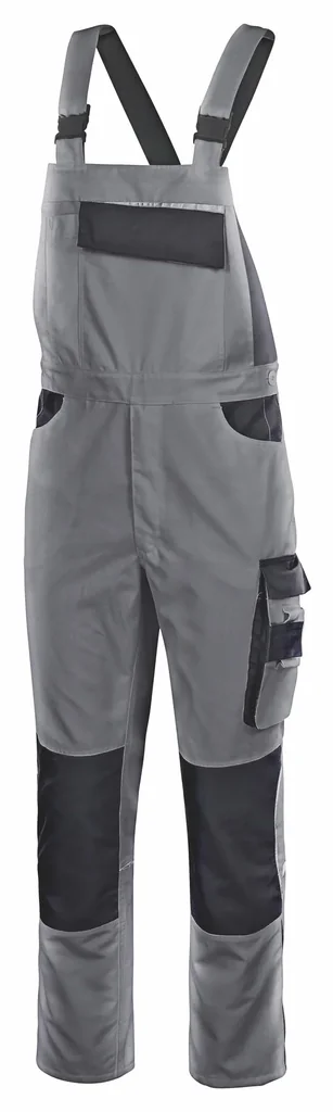 Latzhose EXTREME, grau-schwarz, Gr. L