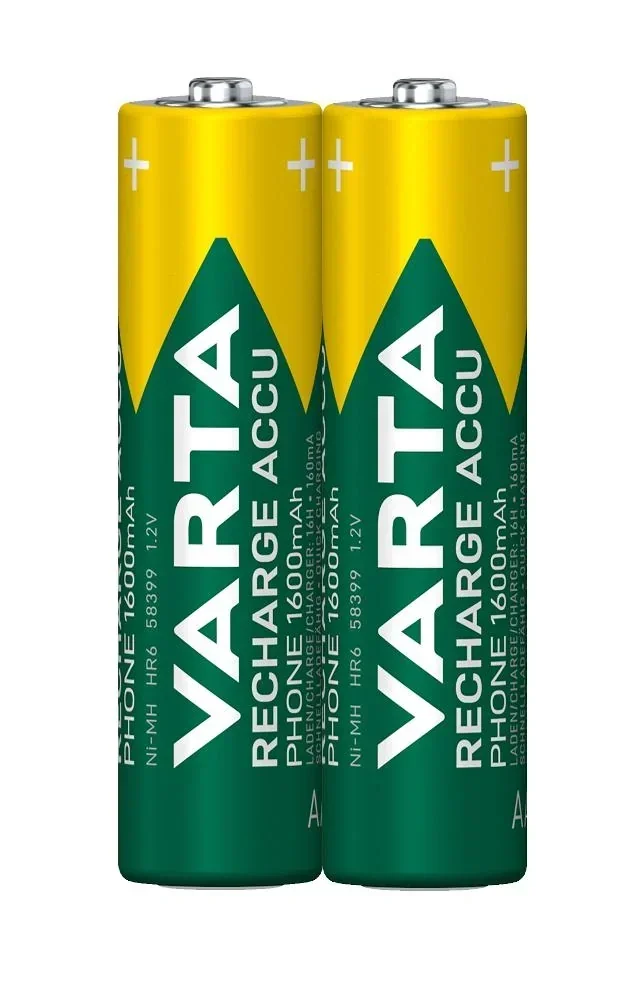 RECHARGE Phone NiMH Mignon (AA) Akku mit 1600mAh - 2 Stück